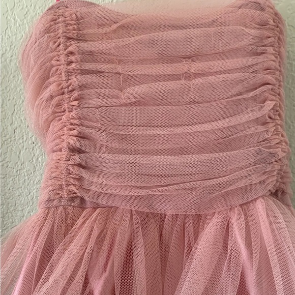 Betsey Johnson Pink Tulle Dress with Black Accents - Picture 5 of 9